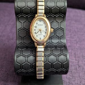 Gold and Silver Wearable Watch